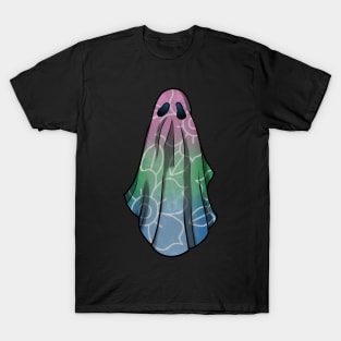 Polysexual Pride Flowery Ghost T-Shirt